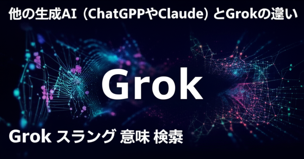 他の生成AI（ChatGPTやClaude）とGrokの違い