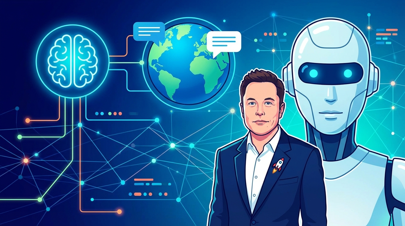 イーロン・マスク氏のAI「Grok」とは？海外で注目される理由